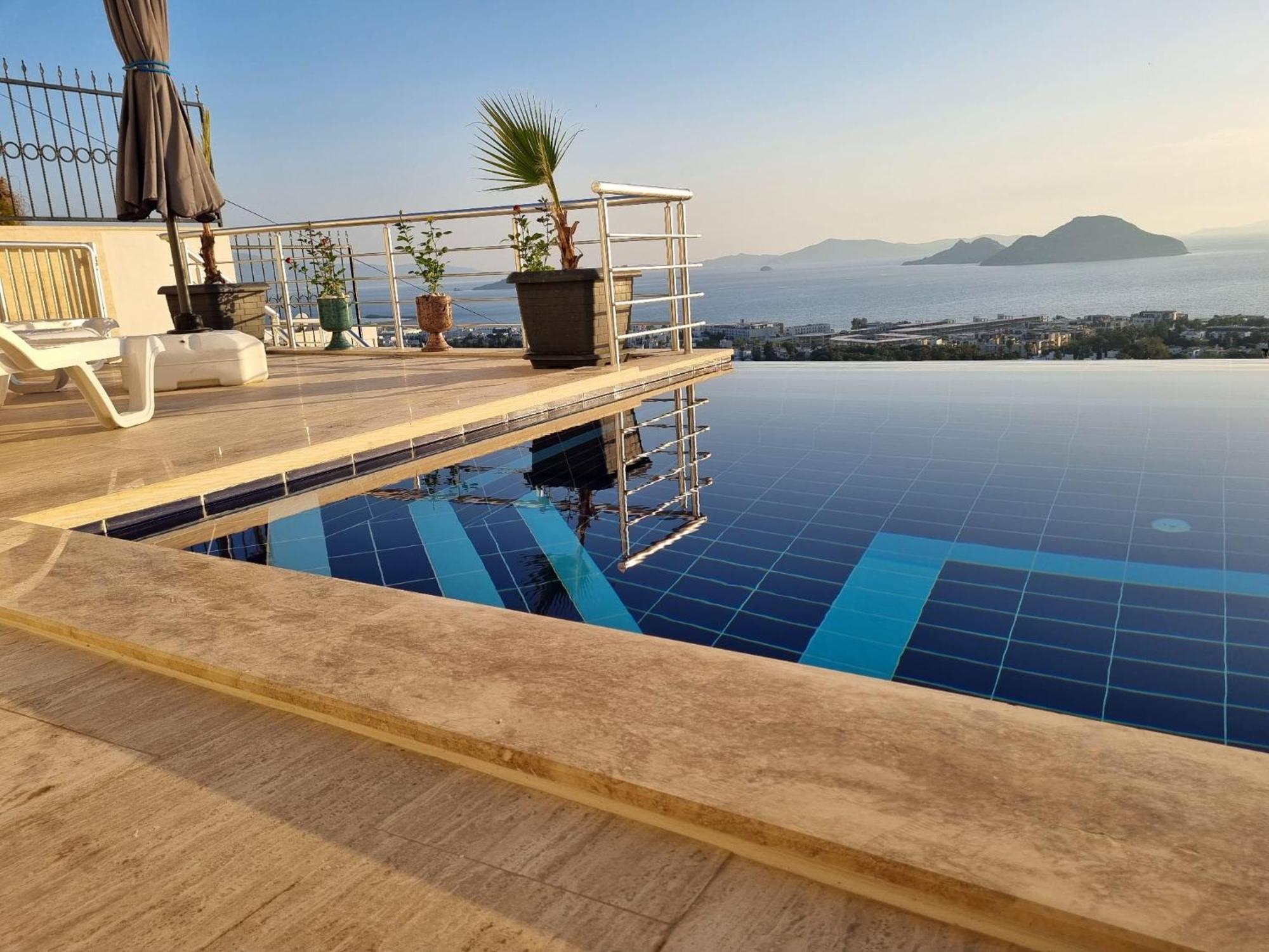 Bodrum Eason Villa & House 350M2 Full Sea View With Private Infinity Pool Exterior foto